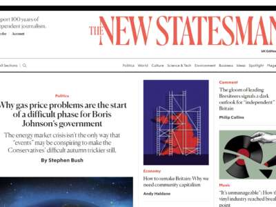 New Statesman Magazine Website