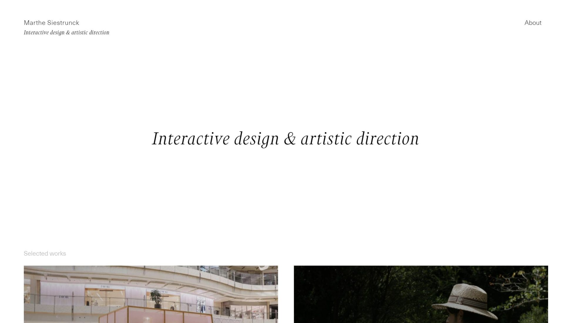 Best Simple Portfolio Website Examples – Web Excellence Award